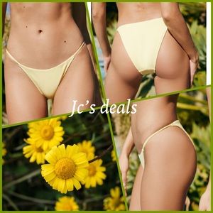 🌞 la hearts women’s Yellow Panama Strap Bottom 🌞
